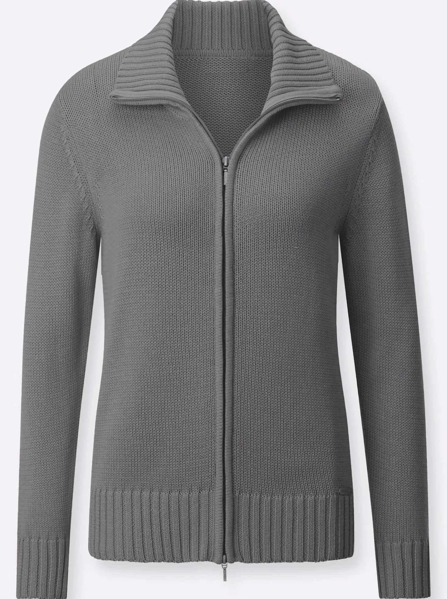 Strickjacke mit 2-Wege-Reißverschluss