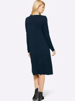 Strickkleid im Viskose-Baumwoll-Mix