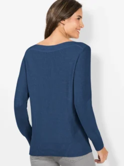 Strickpullover in Ripp-Optik