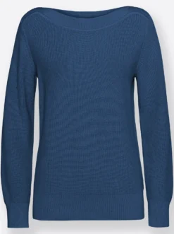 Strickpullover in Ripp-Optik