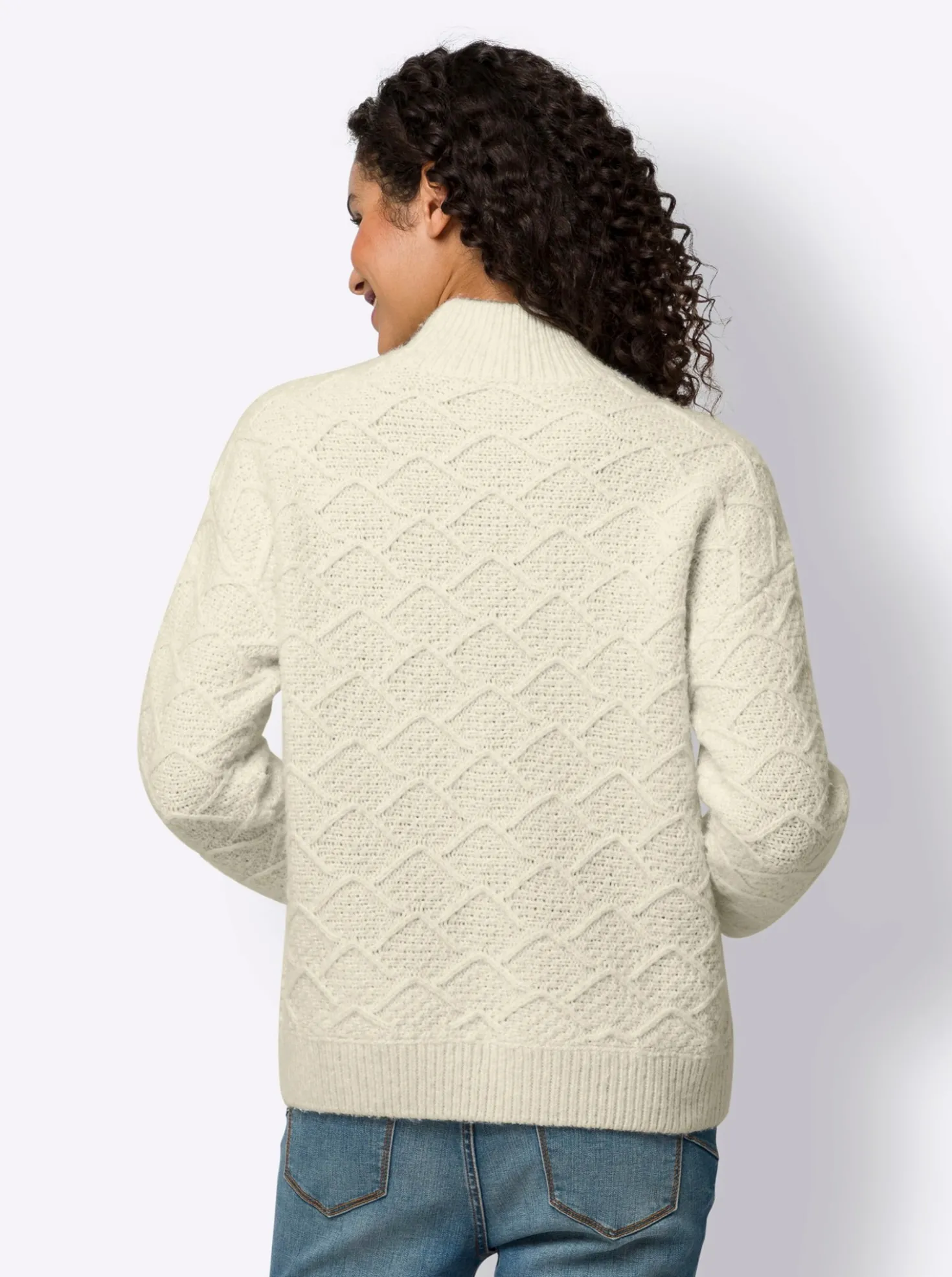 Strickpullover mit Merino-Anteil
