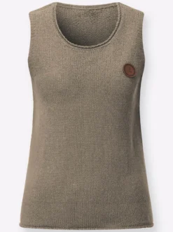 Stricktop mit Rundhals-Ausschnitt