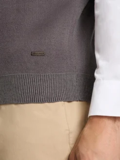 Strickweste in Two-tone-Optik