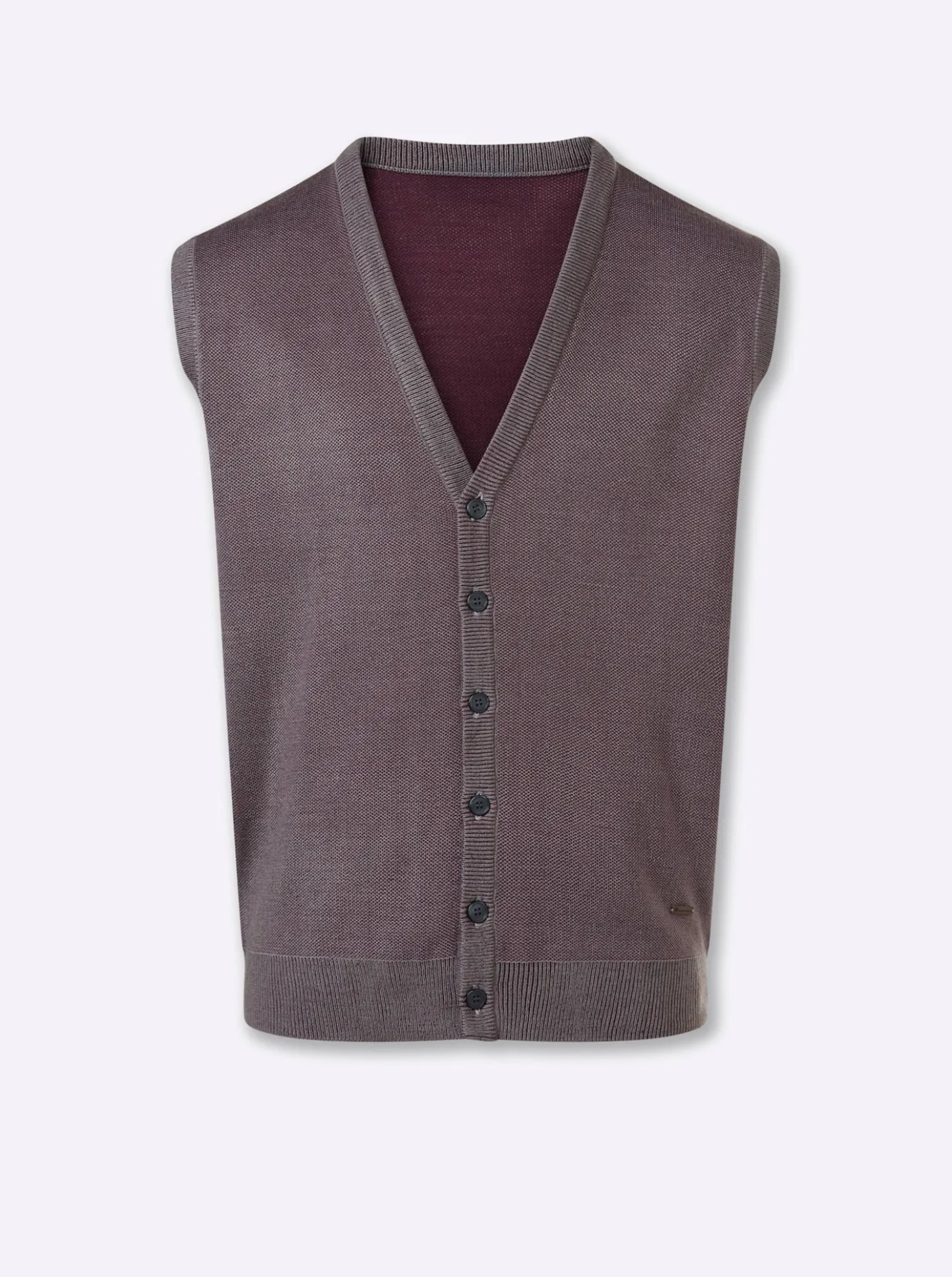 Strickweste in Two-tone-Optik