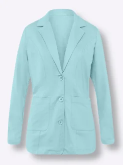 Sweatblazer am Ärmel gerafft