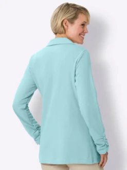 Sweatblazer am Ärmel gerafft