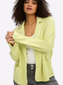 Sweatblazer im figurbetonten Schnitt