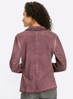 Sweatblazer mit Ziersteinen