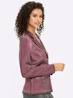 Sweatblazer mit Ziersteinen