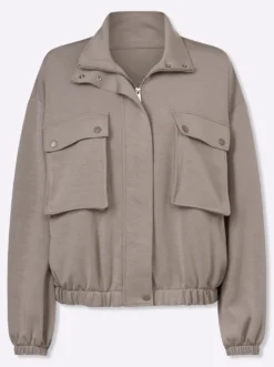 Sweatjacke mit Blasebalg-Taschen