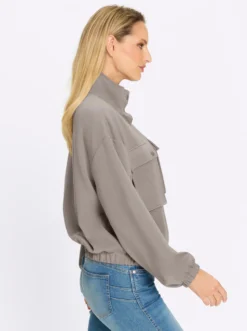Sweatjacke mit Blasebalg-Taschen