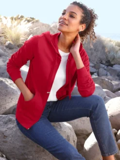 Sweatjacke mit Känguru-Taschen