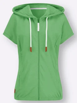 Sweatjacke mit Nahttaschen