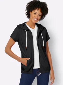Sweatjacke mit Nahttaschen