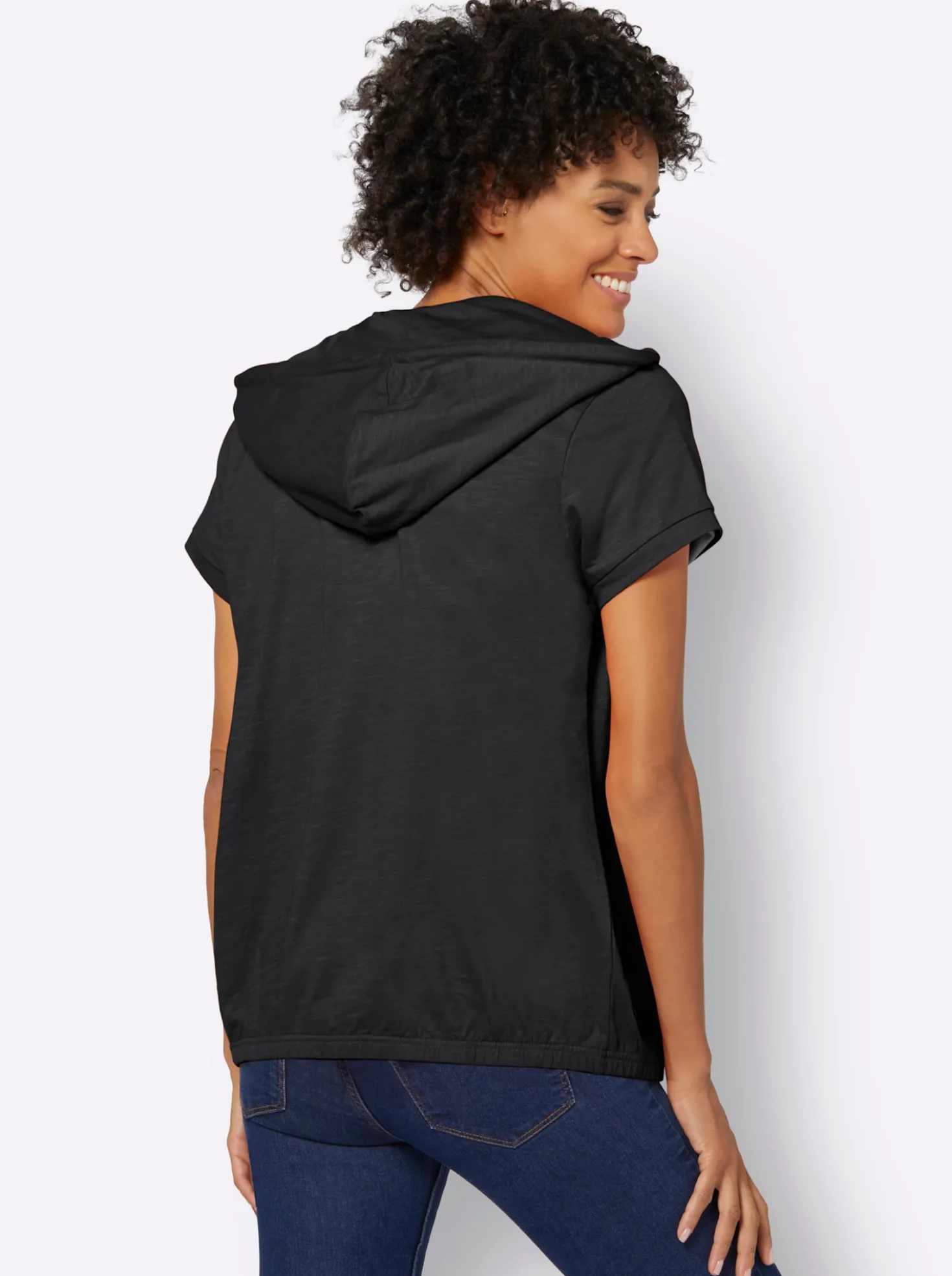 Sweatjacke mit Nahttaschen