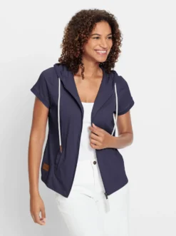Sweatjacke mit Nahttaschen