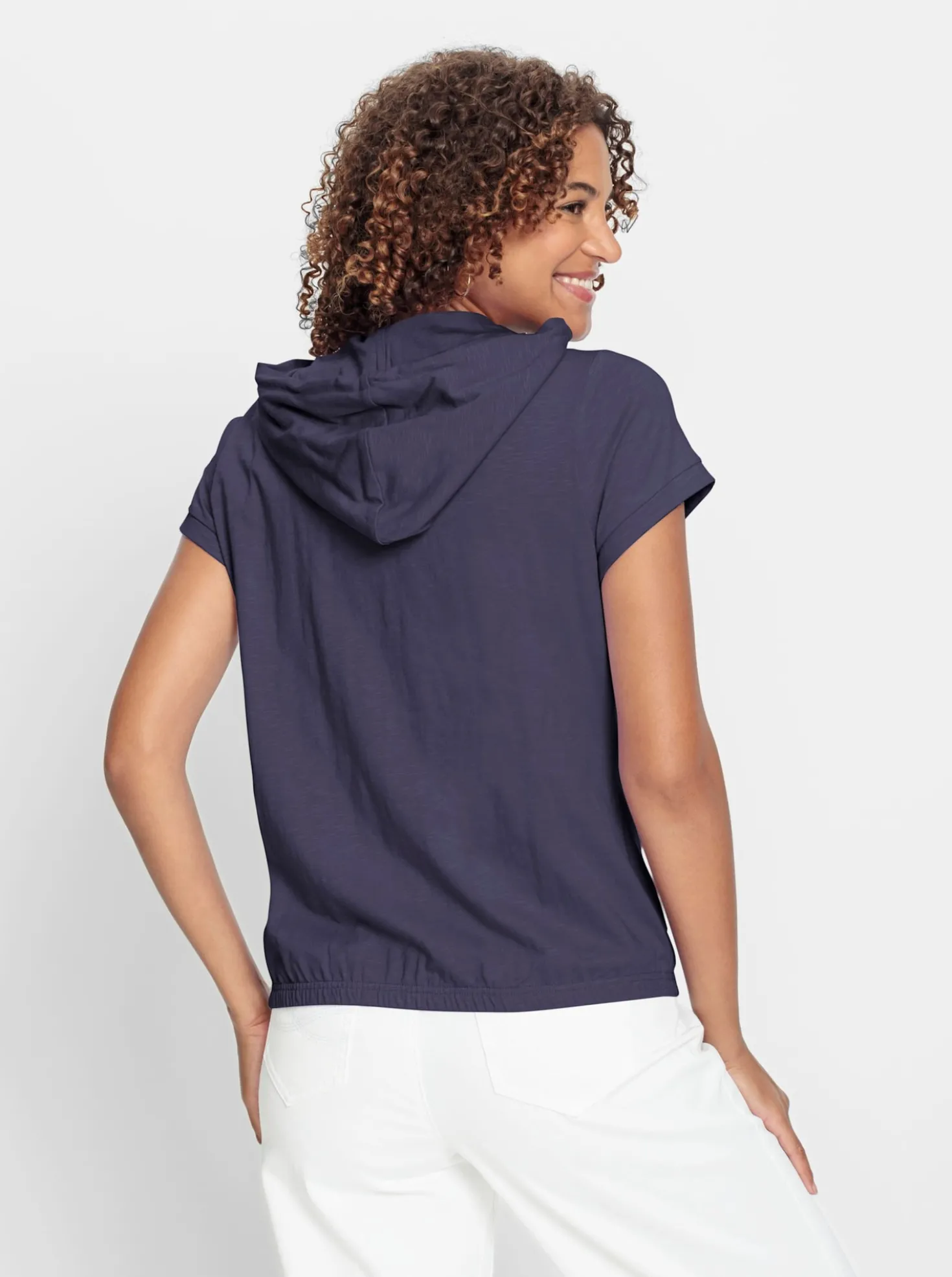 Sweatjacke mit Nahttaschen