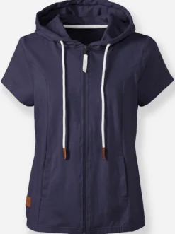Sweatjacke mit Nahttaschen