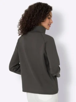 Sweatshirt in asymmetrischer Wickel-Optik