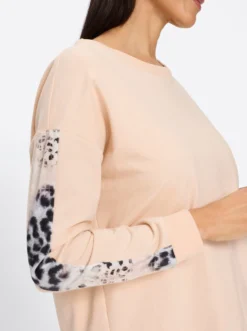 Sweatshirt mit Animal-Print