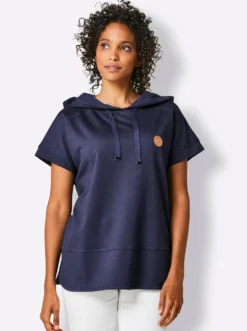 Sweatshirt mit überlappender Schulter