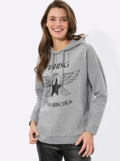 Sweatshirt mit Druck-Motiv