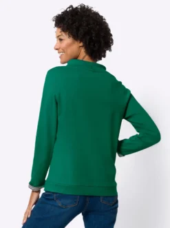 Sweatshirt mit gestreiftem Bindeband