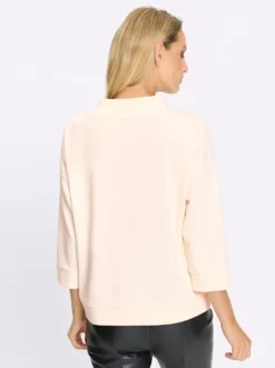 Sweatshirt mit halsfernem Stehkragen