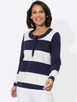Sweatshirt mit Rundhals und Tunnelzug