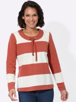 Sweatshirt mit Rundhals und Tunnelzug