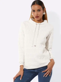 Sweatshirt mit Seitenschlitzen