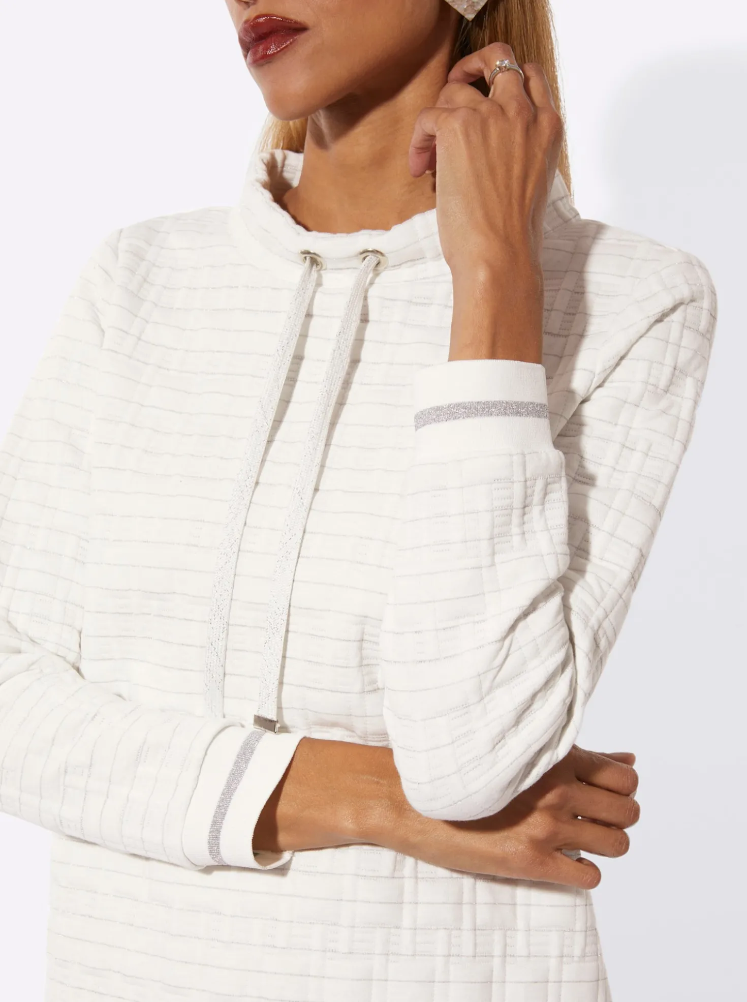 Sweatshirt mit Seitenschlitzen