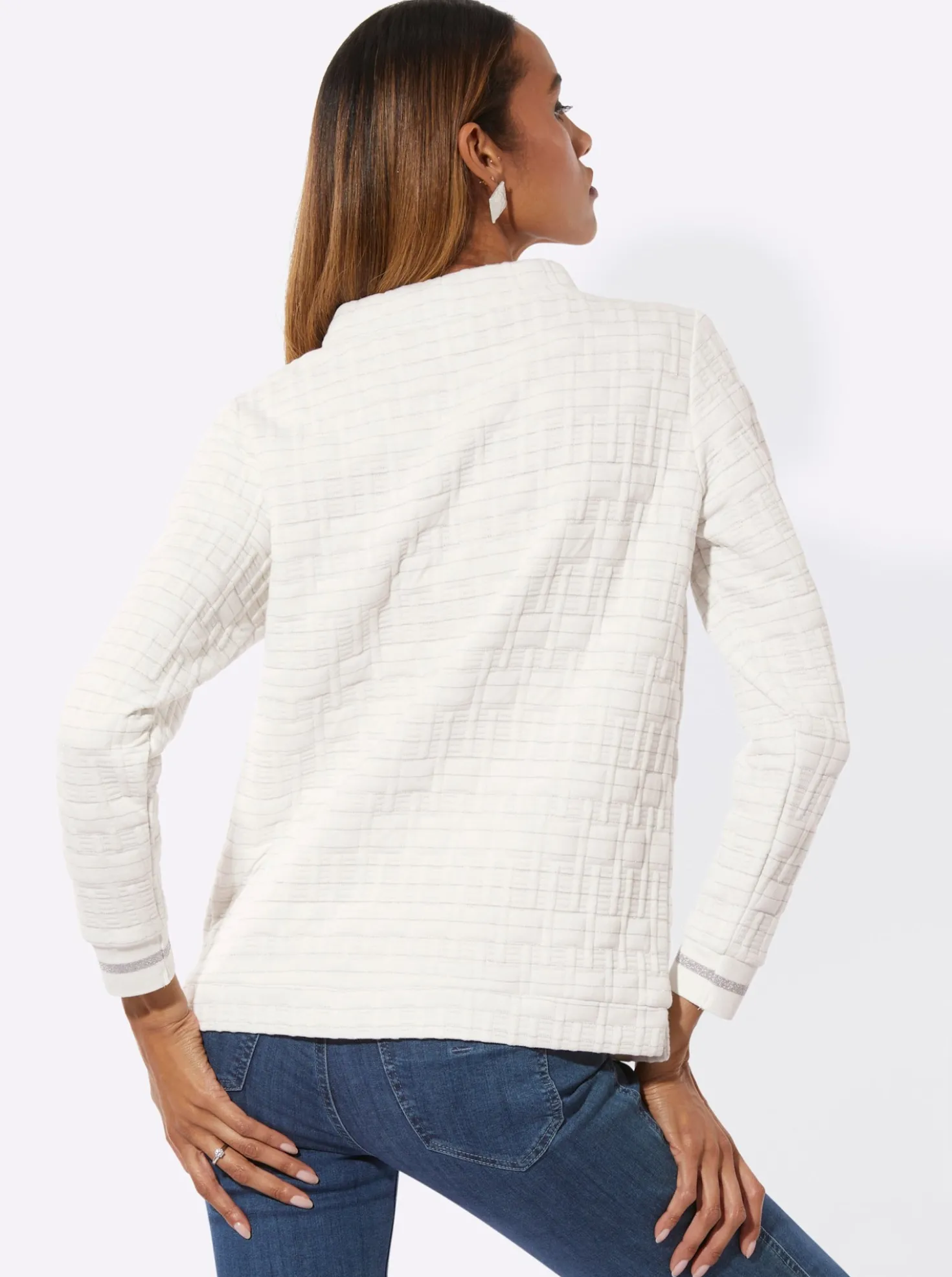 Sweatshirt mit Seitenschlitzen