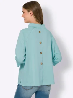 Sweatshirt mit Stehkragen