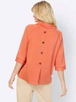 Sweatshirt mit Stehkragen