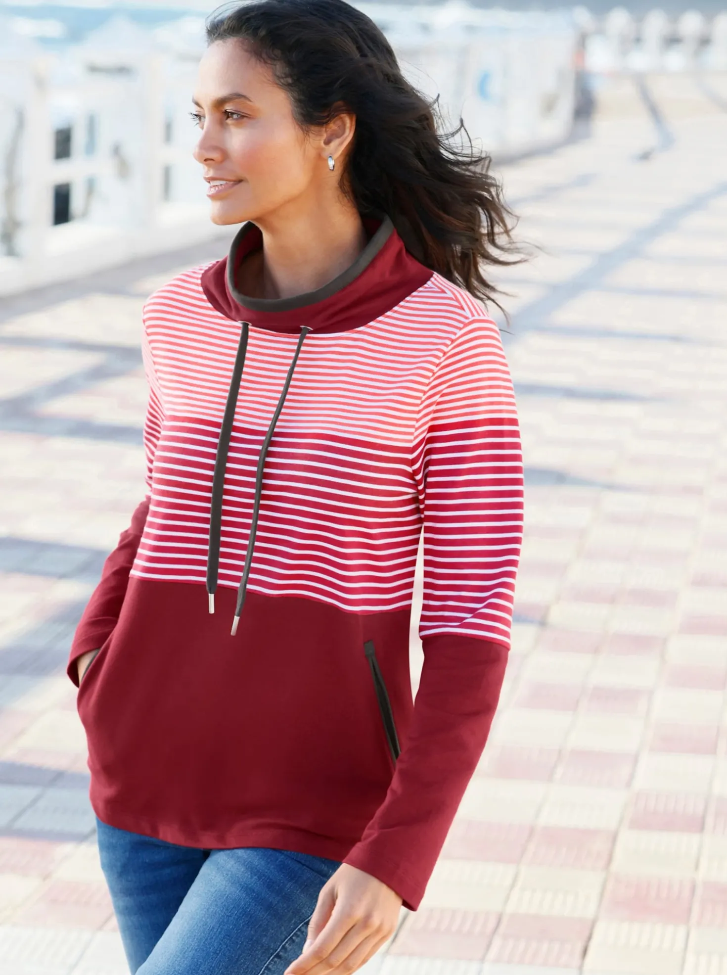 Sweatshirt mit Taschen