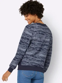 Sweatshirt mit Uni-Einsätzen