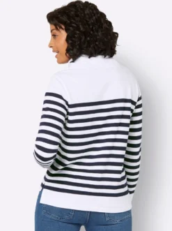Sweatshirt mit verlängertem Rückteil