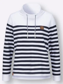 Sweatshirt mit verlängertem Rückteil