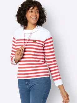 Sweatshirt mit verlängertem Rückteil