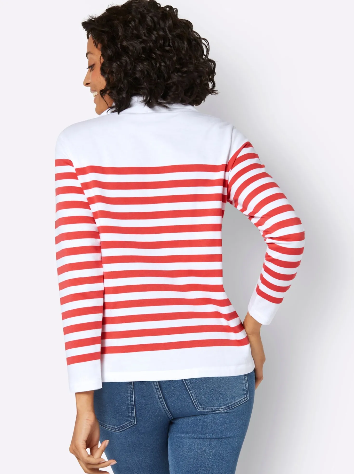 Sweatshirt mit verlängertem Rückteil