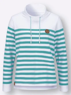 Sweatshirt mit verlängertem Rückteil