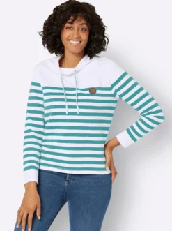 Sweatshirt mit verlängertem Rückteil