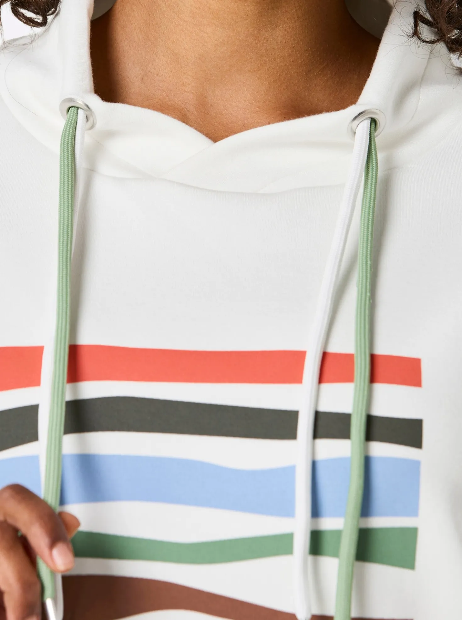 Sweatshirt mit weitem Stehkragen