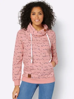 Sweatshirt mit Zierknöpfen