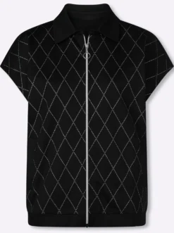 Sweatweste mit Folien-Druck vorne