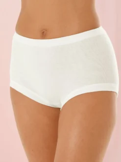Taillenslip mit elastischen Rippbündchen
