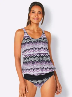 Tankini-Oberteil im Zickzack_Dessin