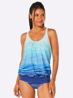 Tankini-Oberteil mit Farbverlauf