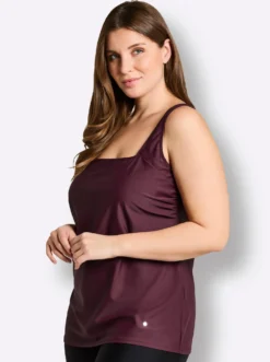 Tankini-Oberteil mit Karree-Ausschnitt